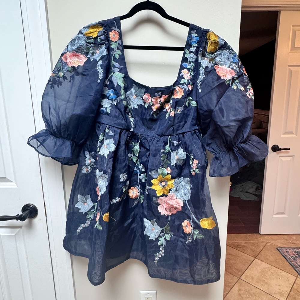 ASOS Floral Embroidered Women's Babydoll dress
